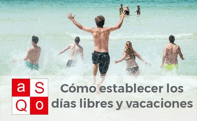 Cómo establecer las vacaciones y días libres